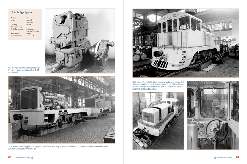 Fotoalbum der Maschinenfabrik Esslingen: Diesel- und Elektrolokomotiven