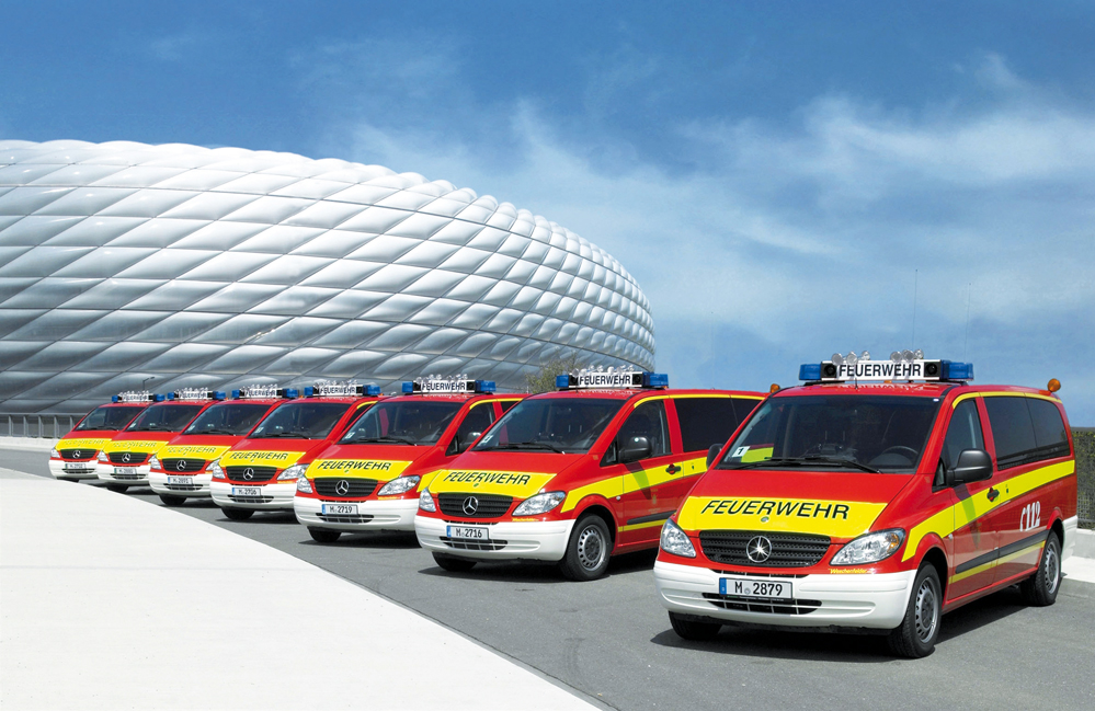 Die aktuellen Fahrzeuge der Feuerwehr München