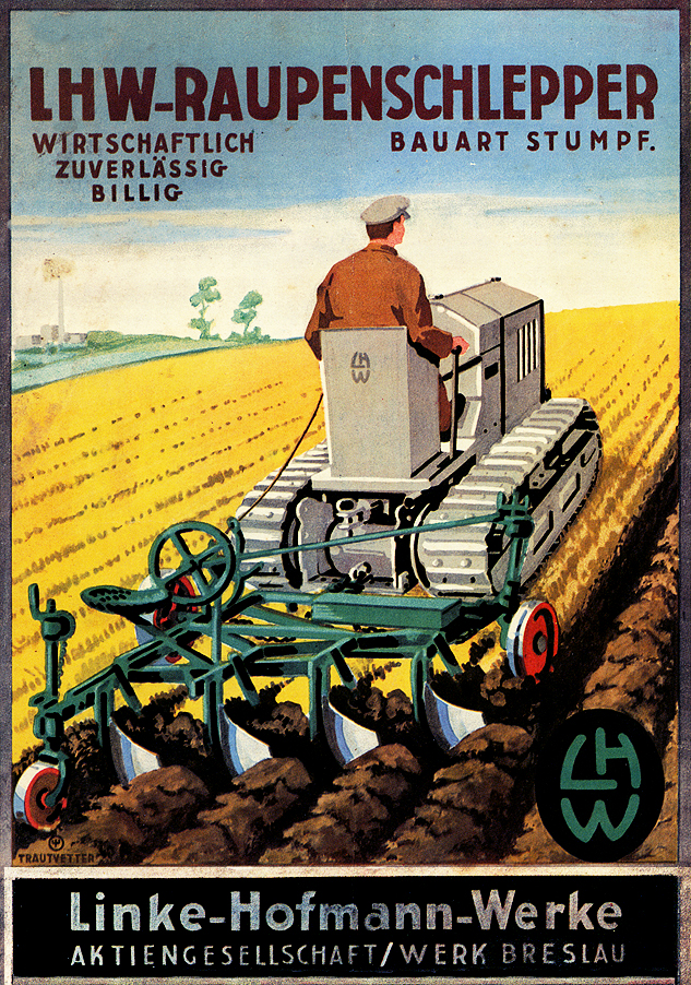Prospekte berühmter Traktoren 1914-1945